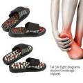 Magnet Therapy Foot Massager Shoes Health Care Massage Slippers (40-41 Rotating Dots). 