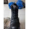 Black Leather Hiking Duty  Boots For Mens. 