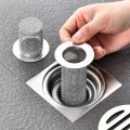 Stainless Steel Kitchen Tool Waste Drainer Anti-Pest Floor Drain Filter Mesh Sealing Cover Sink Strainer Food Hair Stopper. 