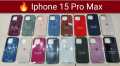 Apple iPhone 15 Pro Max Official Liquid Silicon Case Mobile Phone Cover Anti-Shock. 