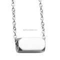 Personalized Mens Engraved Necklace Factory Waterproof Custom 316L Stainless Steel Family Name Necklace Father Jewelry Engraving. 
