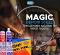 Magic depoxy economy pack black 2minutes best for vehicle, plastic, metal stationery and craft repair glue. 