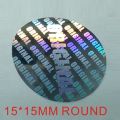 Hologram Sticker Round one-time use Original label Waterproof Self-adhesive Stickers/custom hologram sticker with logo. 