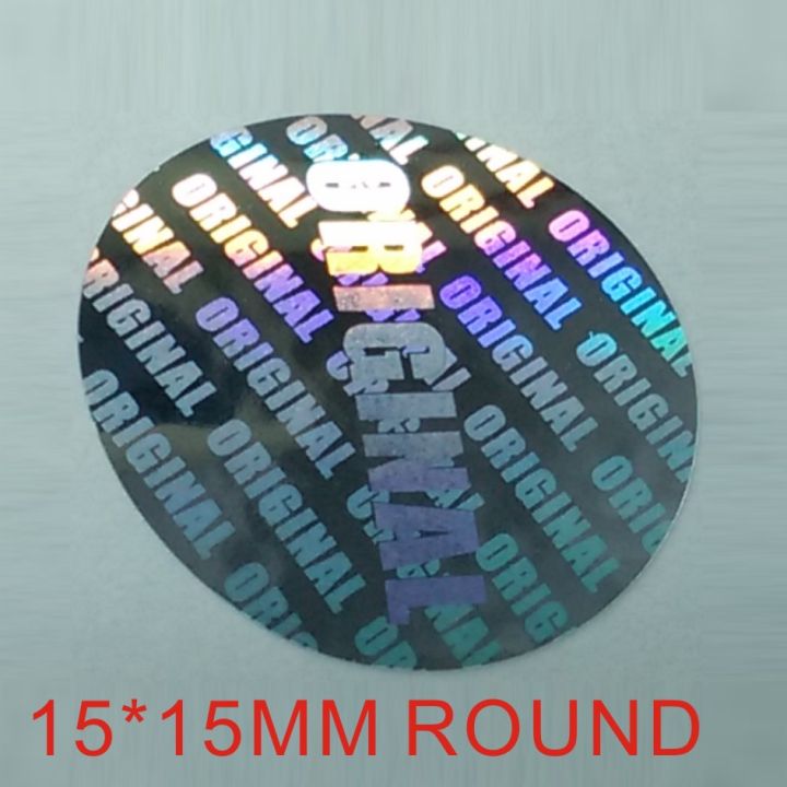 Hologram Sticker Round one-time use Original label Waterproof Self-adhesive Stickers/custom hologram sticker with logo