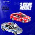 Police Car Toy - Alloy Metal, Pull Back Action, Flashing Lights, Openable Doors - High-Quality Kids' Toy - Best for Birthday Gifts & Collectors. 