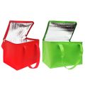 Foldable Large Cooler Bag Portable Food Cake Insulated Bag Aluminum Foil Thermal Box Waterproof Ice Pack Lunch Box Delivery Bag Red. 