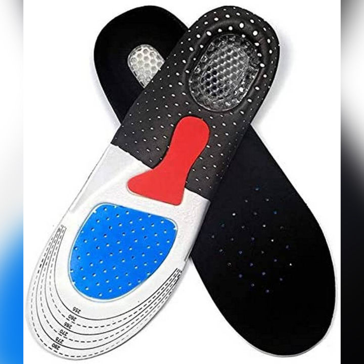 Unisex Solid Silicone Gel Insoles Foot Care for Plantar Fasciitis Heel Spur Sport Shoe Pad Insoles Arch Orthopedic Insole Breathable Foam Shoe Pads, Free to Cut Invisible Increased Heel Lifting