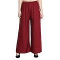 100% Pure Soft Viscose Palazzo Trousers for Women – Relaxed Night Wear, Free Size. 