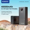 PEA40 PF 40000mAh 22.5 watt romoss Power Bank PD QC 3.0 Two-way Fast Charging Powerbank Type-C External Battery Charger - 40000 mah fast charging powerbank for mobile. 