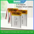 3.7V 400mAh 702030 lithium polymer lipo Rechargeable battery Lion for MP3 MP4 GPS bluetooth headset camera 7*20*30mm. 