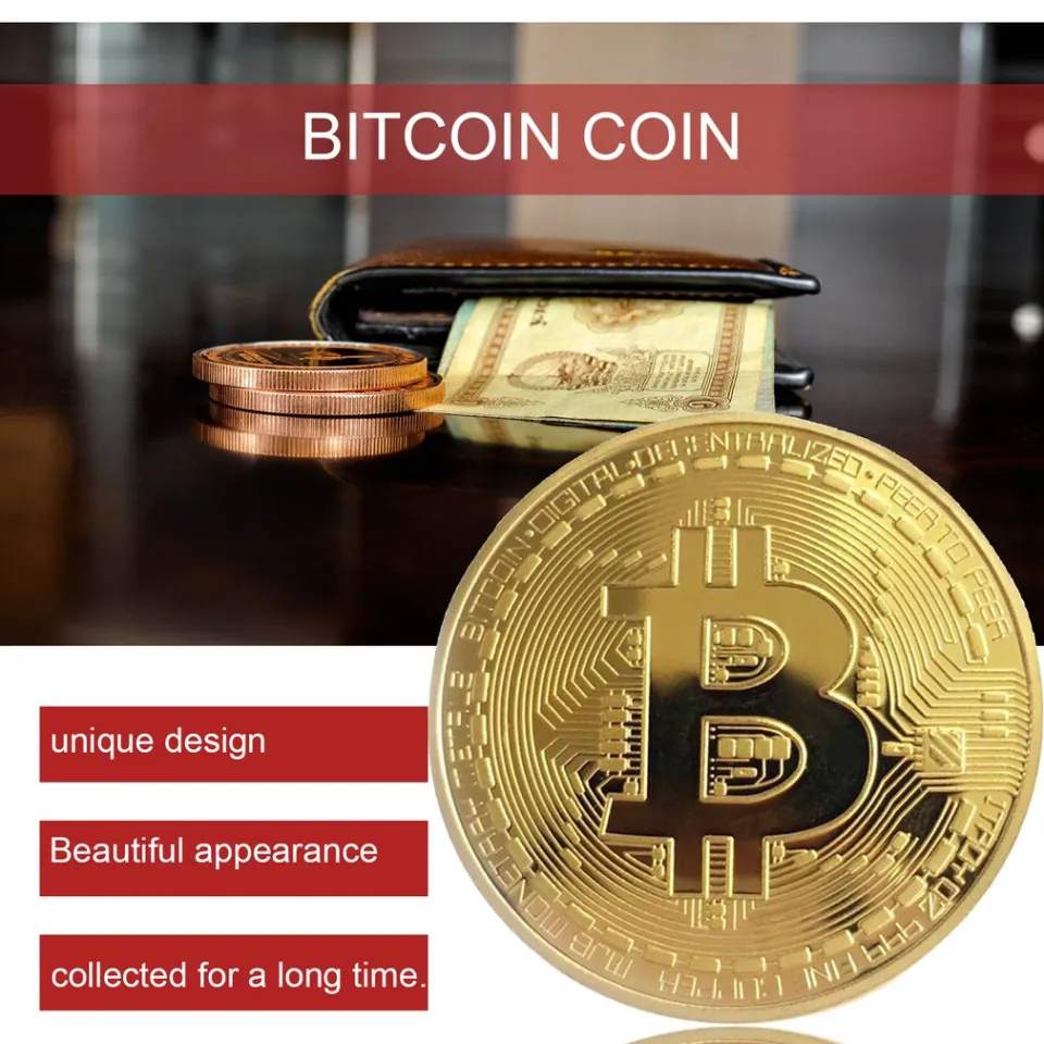 1PC Creative Souvenir Gold Plated Coin Physical Gold Collectible BTC Coin  Art Collection Physical Commemorative Gift | Daraz.pk