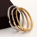 【happy one】2021 Rose Gold Crystal Bracelets for Women Men Couple Bracelet Silvery Brand Jewelry Women Accessories Ladies Golden Zircon Gift. 