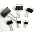 BataBata 12 Pcs/Box Large Binder Clips , Big Paper Clamps Clips For Office Supplies,Black Binder Clips. 