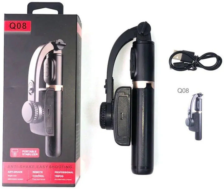 Q08%201-axis%20Gimbal%20Stabilizer%203-in-1%20Extendable%20Selfie%20Stick%20Tripod-IVXI%20Single%20Gimbal%20for%20Mobile,%20Camera%20Single-Axis%20Q08%203-in-1%20Gimbal%20wireless%20Camera%20Stabilizer%20-%20Image%208