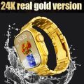 h11 ultra 2 Smart Watch / T900 Ultra 2 SmartWatch / S9 smart watch - 2.09 Infinite Display - 49MM Dial Size - Golden dial, Golden dial smart watch, Built-in Games - Bluetooth Calling - Crown Working. 