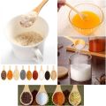 Pack of 6 Wooden Bamboo Spice jar Spoon/Suger Pot Spoon/Tea & Coffee Mixing Spoon/Ice Cream Spoon. 