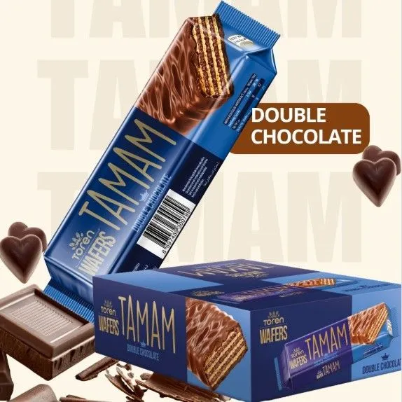 Toren Tamam Double Chocolate Wafer – 42 g × 24 Packs | Imported ...