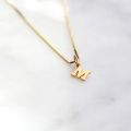 Tiny Initial Name Necklace. 