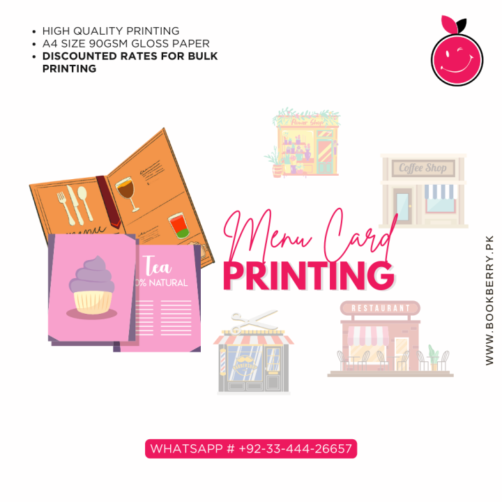 Customized Restaurent Food Menu Printing Single Side A4 Size Printing | Personalised Restaurant Menu, Café Menu, Food Stalls Menu, Soda Shop Menu | With Lamination