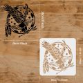 Dragon Stencil Template – 8.3x11.7 Inch Reusable Oriental Dragon Head Stencil for Painting Wall, Furniture & Home Decor | DIY Asian Pattern – Custom Size Available – Aizal Collection. 