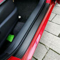 4Pcs Car Door Sill Protector,Door Sill Scuff Plate Carbon Fiber Stickers,Cover Door Anti Scratch for Cars. 