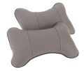 2 pcs Car Seat Pillow Neck Support Travel Pillow Breathable Car Head Neck Rest Cushion Headrest Auto Car Safety Pillow brown. 