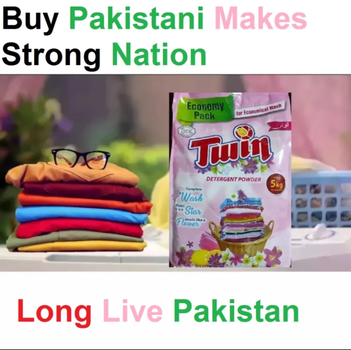 Twin Detergent Powder - 5kg Economy Pack