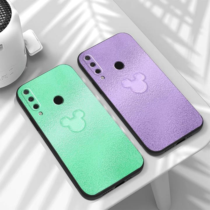 Disney Mickey Phone Case For HUAWEI Honor 8X 9X 9 Lite 10 10X Lite 10i Black Original Coque Funda Protective Silicone Cover