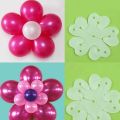 Decoration Items Plastic Flower Balloons Clip Balloons Decoration Balloons Accessories Balloon Flower For Wedding Birthday Supplies 6Pcs. 