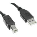 USB 2.0 Type A Male to B Male Printer Scanner Cable  USB Printer Cable Branded Black. 