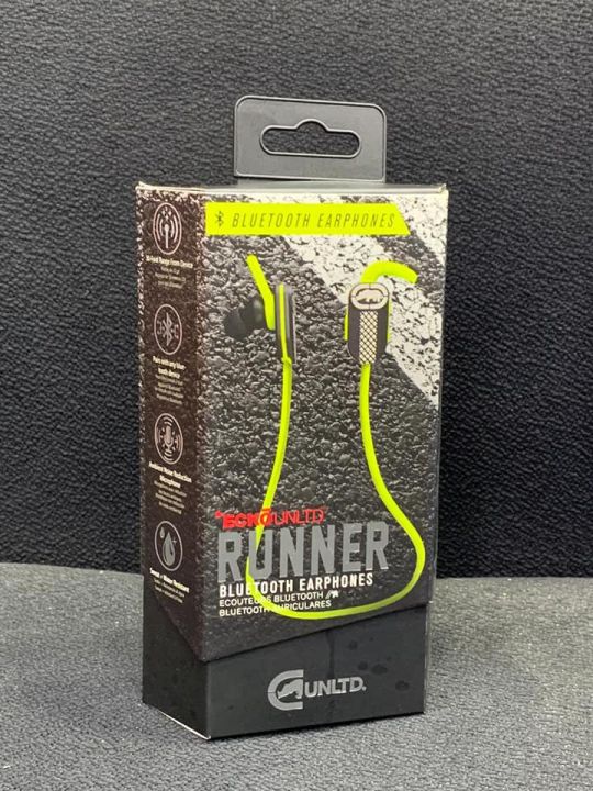 Wireless Bluetooth Earbuds ECKO Unltd Runner2 Sport Ear-Hook with Mic