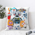 Rocky Lankybox Lanky Box Square Pillowcase Polyester Pillow Cover Velvet Cushion Decor Comfort Throw Pillow For Home Bedroom. 