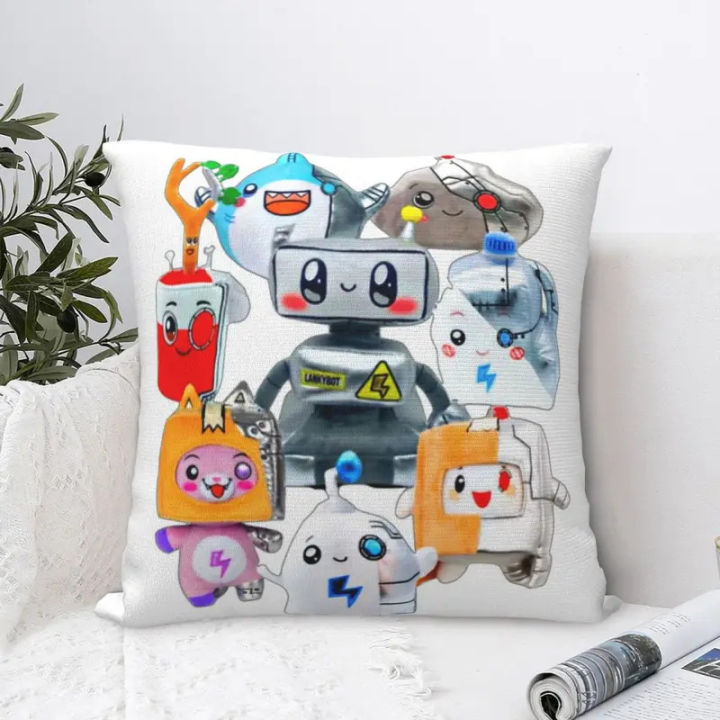 Rocky Lankybox Lanky Box Square Pillowcase Polyester Pillow Cover Velvet Cushion Decor Comfort Throw Pillow For Home Bedroom
