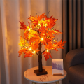 Autumn Decoration Maple Leaf Tree Lights with 24 LEDs 60cm Light Tree + Autumn Leaves Decoration for Table Autumn. 