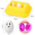 Kids Matching Eggs Shapes and Colors set for Toddlers, 6 Pcs or 12PCS Preschool Educational Learning Color & Shape Recognition STEM Toy– Montessori Geometric Eggs – Sorting Fine Motor Skills, Easter Gifts Basket Stuffers. 