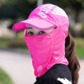 Baseball Hat Veil Fastener Tape Washable Anti UV Baseball Cap Veil. 