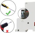 Heschen Household AC Contactor, CT1-63, 2 Pole Two Normally Open, AC 220V/240V Coil Voltage, 35 mm DIN Rail Mount. 