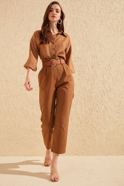 Trendyol%20Collection%20Camel%20Belt%20Pants%20TWOSS20PL0016%20-%20Image%204