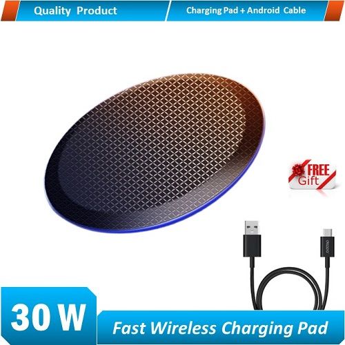 30W Wireless Charger For iphone 12 Mini 12 Pro Max 8 Plus Qi Wireless Charging Pad For Samsung S9 S10+ Note 9 Wireless Chargers