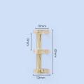 3-hole Loose Leaf Binders DIY Combs 5 Colors Book Rings Snap Translucent Binding Spines for Diary Scrapbooking School Supply. 