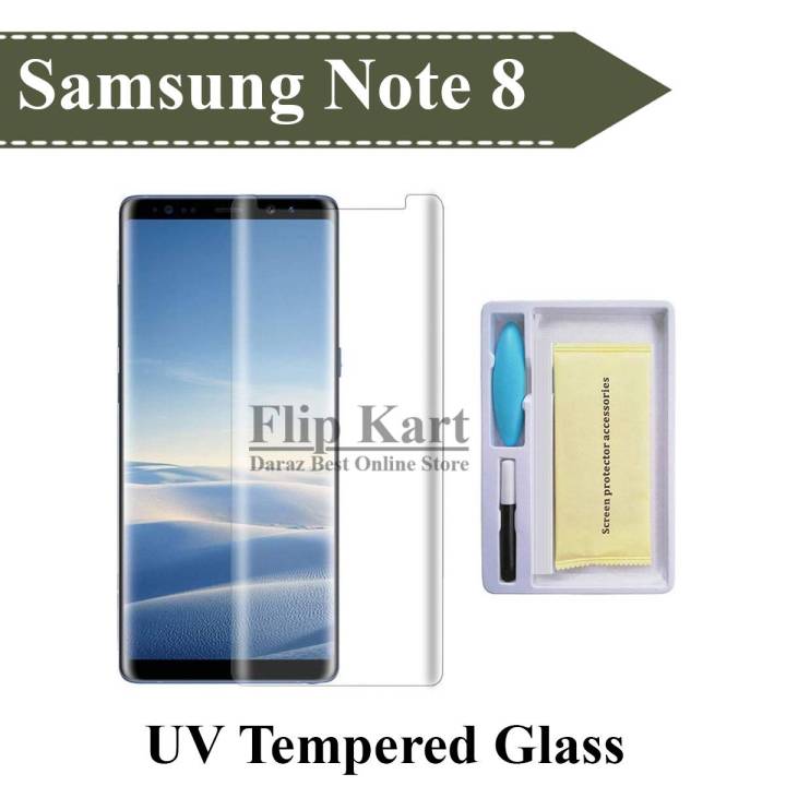 Samsung Note 8 UV Nano Full Glue Tempered Glass 5D 9D Edge to Edge Screen Protector For Galaxy Note8
