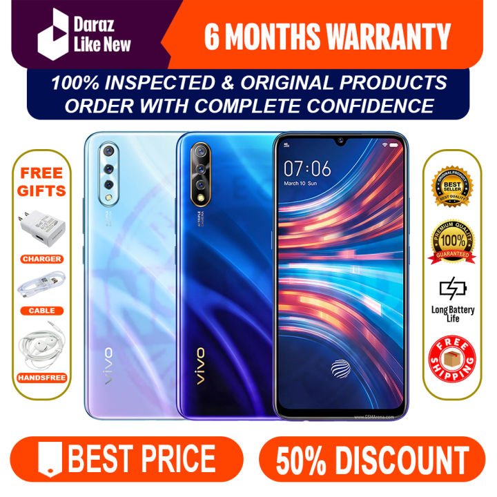 Imported ViVo S1 with Box Dual Engine Fast Charger - 8/256 RAM ROM (for user 6/128) - Super AMOLED Display - Dual Sim Approved - Vivo Mobile - Vivo Phone - Budget Phone - 4G Mobile - Smart Phone