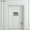 JOYRESIDE Uni Restroom Bathroom Toilet Door Wall Decal Vinyl Sticker Decor Funny Wash Your Hands Alien Home Decoration XY082. 