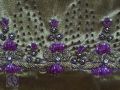 Attractive Mehndi Colour Shaded Velvet Suit. 