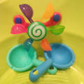 Children's Bathing, Turning, Windmill With Spoon, Baby Shower, Play Water, Rainbow Windmill, Shower, Water Play Toy. 