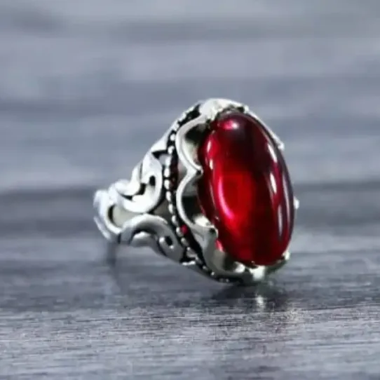 Wholesale%20Gothic%20Turquoise%20Red%20Glass%20Stone%20Ring%20Bohemian%20Punk%20Ring%20For%20Men%20-%20Image%202