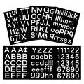 8 Sheets Self-Adhesive Vinyl Letters Numbers Kit, for Mailbox,Signs. 