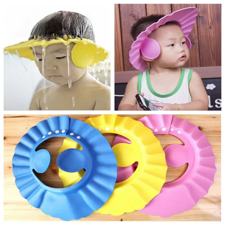 Adjustable%20Baby%20Shower%20Cap%20With%20Ear%20Protection%20Waterproof%20For%20Toddler%20-%20Bathing%20Shampoo%20Head%20Cove%20Sun%20Protection%20Cap%20For%20Babies%20-%20Image%203