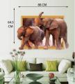 3D Elephant Wall Sticker For Kids Room Wall Decoration Stickers SK9018. 