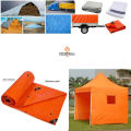 Water Proof PVC Orange Tarpaulin & Tarpal, Ready To Hang Plastic Sunshade, Tarpal For Garden Lawn Green House Parking Canopy Tent Water Pool Material Machine Storage Boat Car Truck Roof Cover & Construction Site,  Tarpal For Sun & Water Protection. 